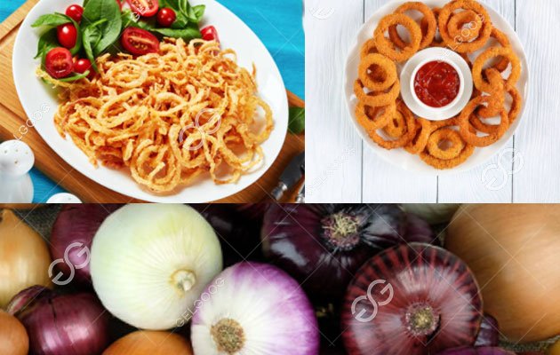 onion frying productioin line application 