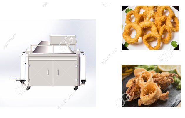 calamari rings frying machine features