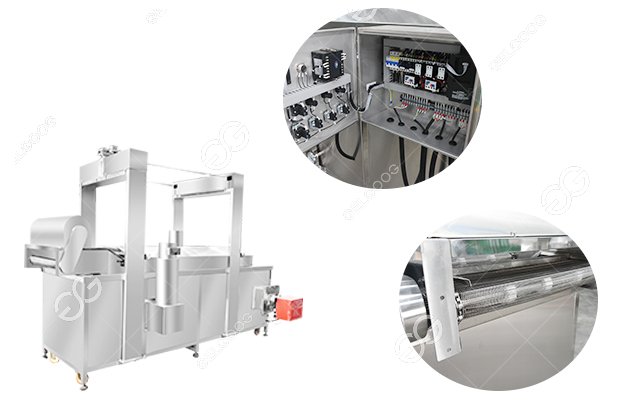 continuous groundnut fryer machine features