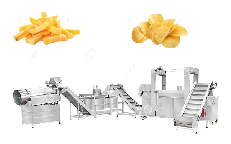 Slap chips frying machine 