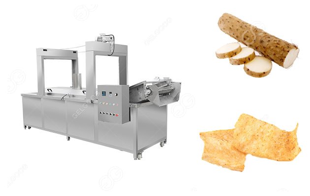 Continuous Yam Chips Frying Machine