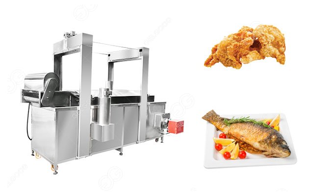 Continuous Fish Skin Frying Machine/Fish Frying Equipment