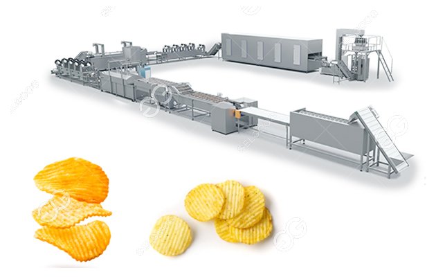 High Quality Wave Shape Potato Chips Processing Plant Customizable