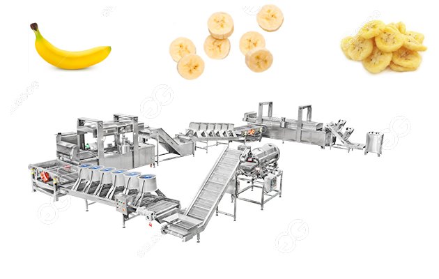 Automatic Banana Chips Processing Line Efficient