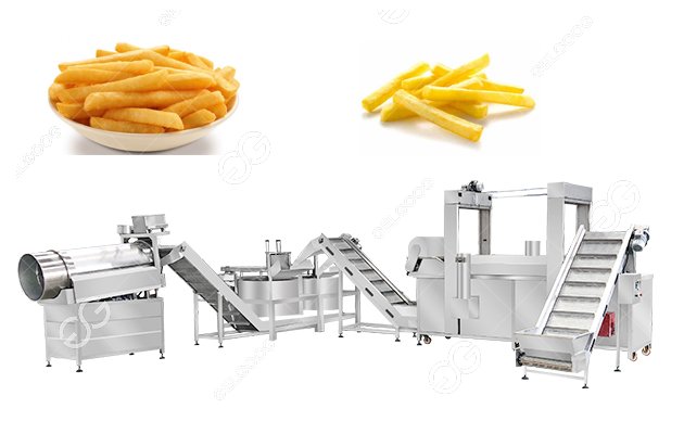 Semi-automatic Slap Chips Frying Deoiling Flavouring Line 