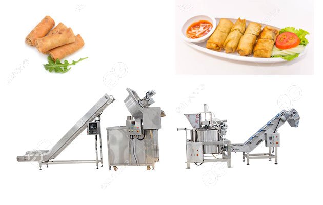 egg rolls frying machine features