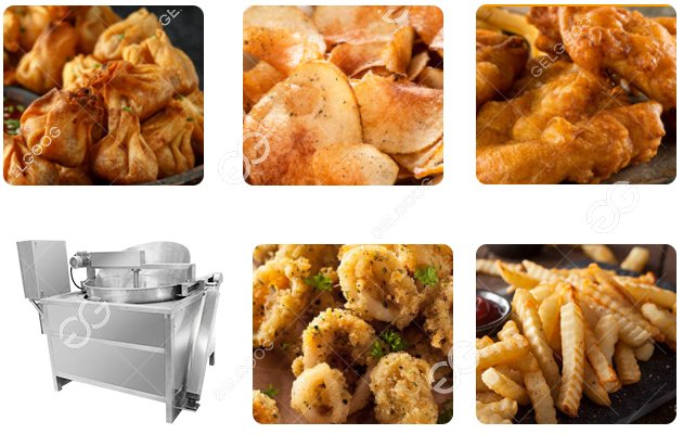 finger chips fry machine application